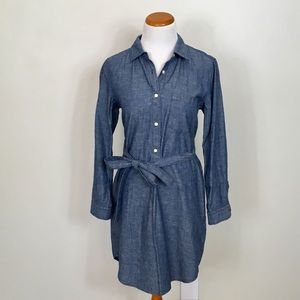 NWOT chambray denim shirt dress